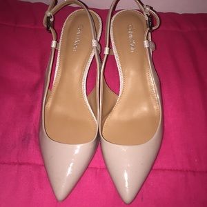 Calvin Klein Nude Pointy-toe Pumps